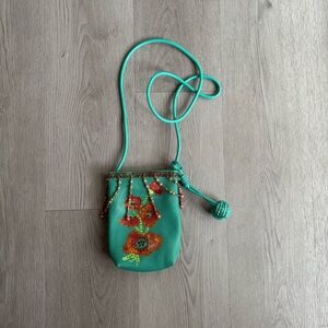 Floral Embellished Mini Bag